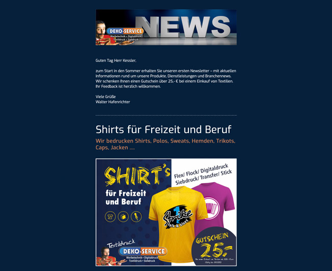 deko-service – Mailing Juni 2022