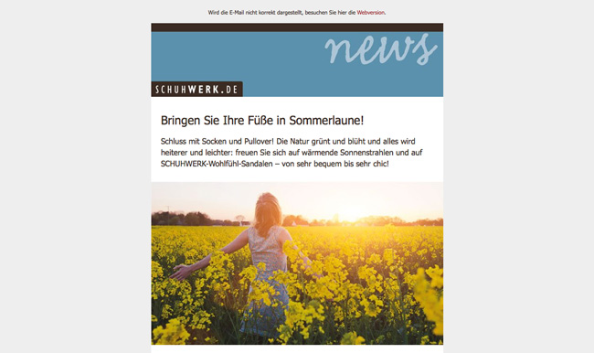 schuhwerk.de Mailing April 2021